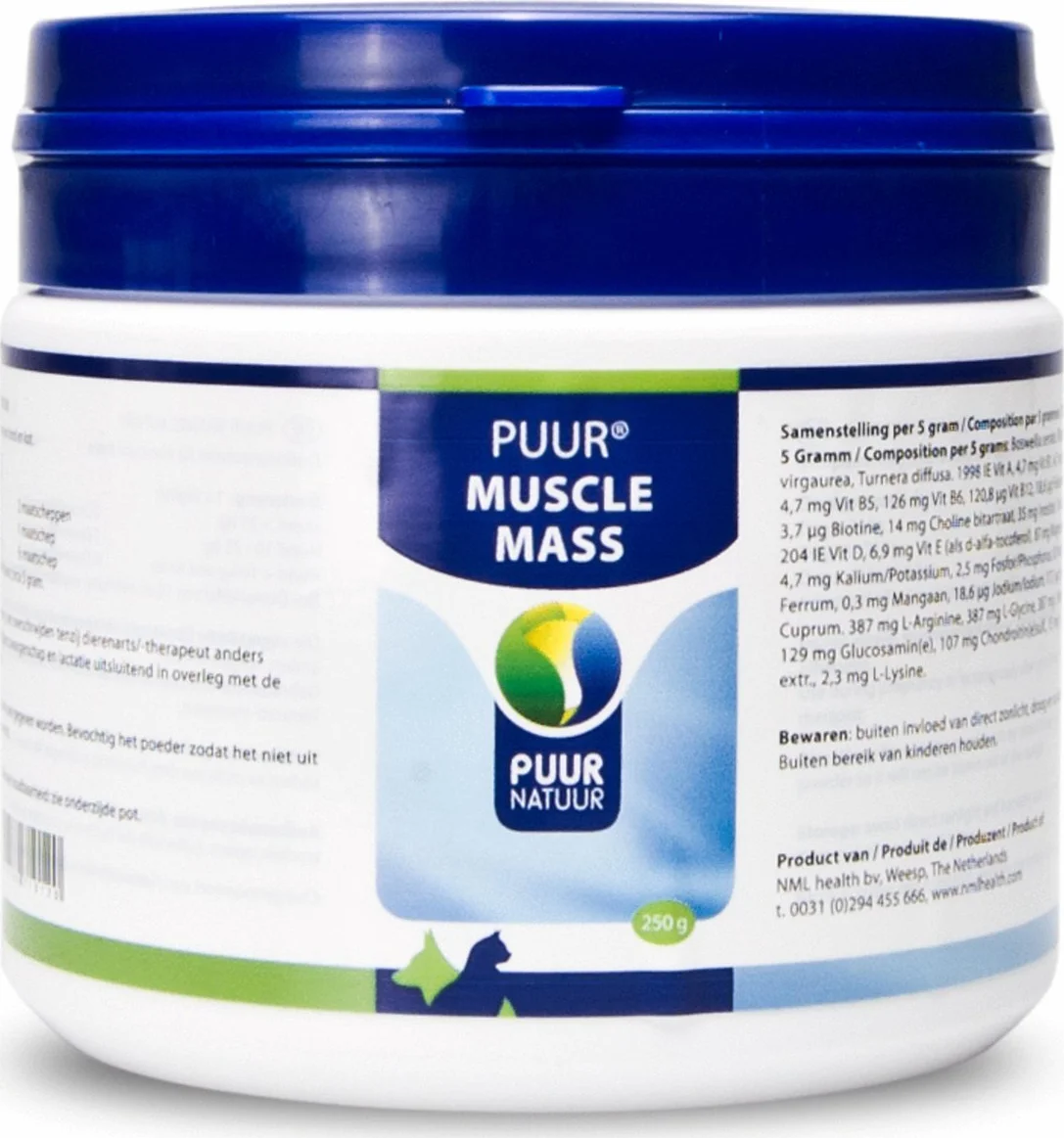 PUUR Muscle Mass Hond - Kat 250 gr