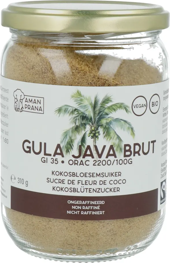 Aman Prana Gula Java Brut Kokosbloesemsuiker 310GR