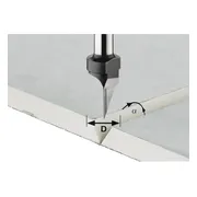 Festool HW S8 D12,5/45° Freesbit Gipsplaatfrees 45° S 8 mm 12,5mm - 491000