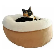 Afp Lambswool Donut Bed Tan 45 x 45 x 25 cm