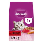 Whiskas 1+ Adult Katten Droogvoer Rund 1,9 kg