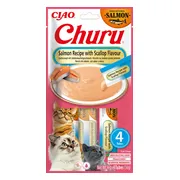 Ciao Churu Puree Kattensnack Salmon & Scallop 4 x 14 gr