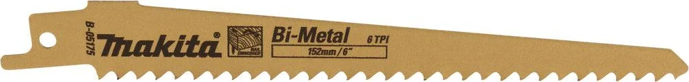 Makita B-05175 Reciprozaagblad Hout/Staal 132mm S611DF VE=5