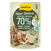 16x GimCat Kattenvoer Near Nature Kip & Fazant 85 gr