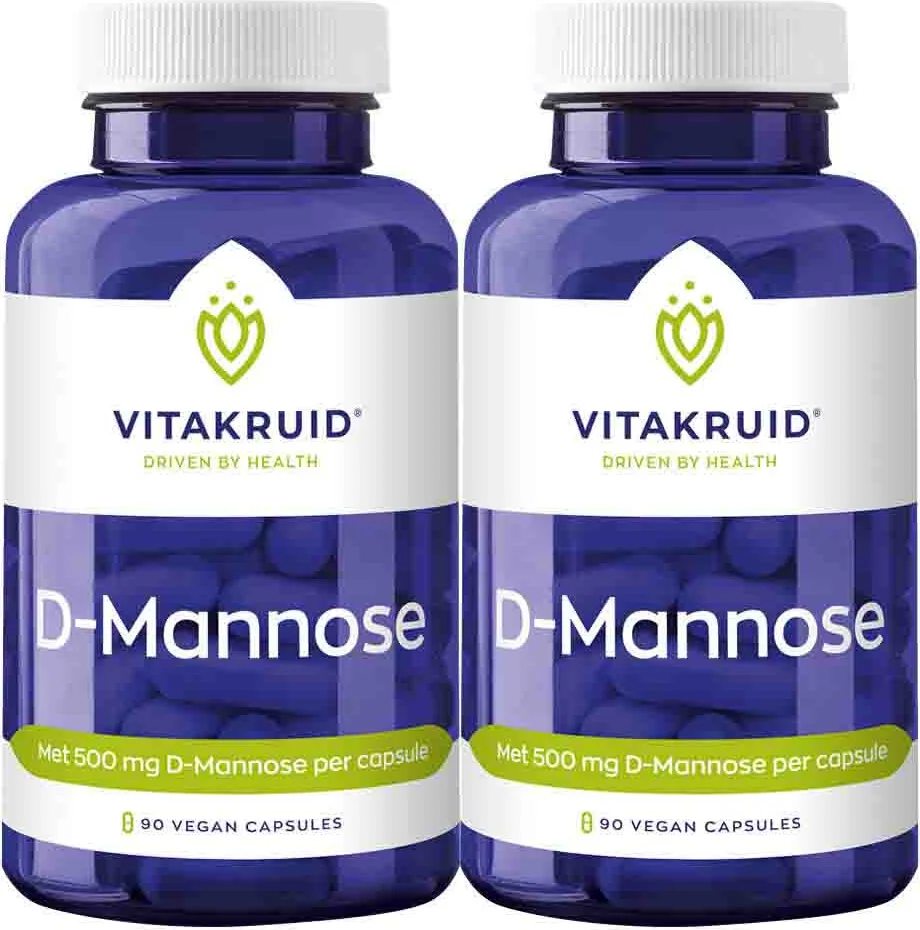 2x Vitakruid D-Mannose 500 90 vegancapsules