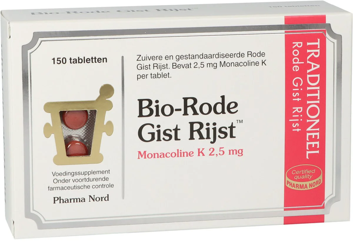 Pharma Nord Bio-Rode Gist Rijst 150 tabletten