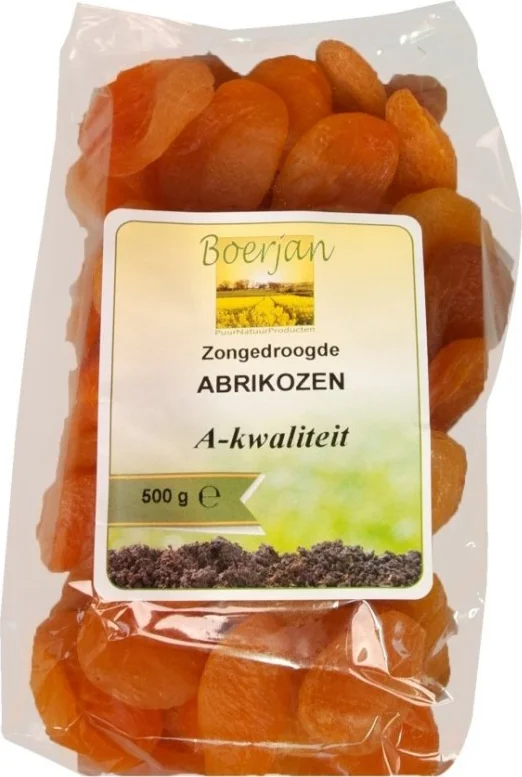Boerjan Zongedroogde Abrikozen 500GR