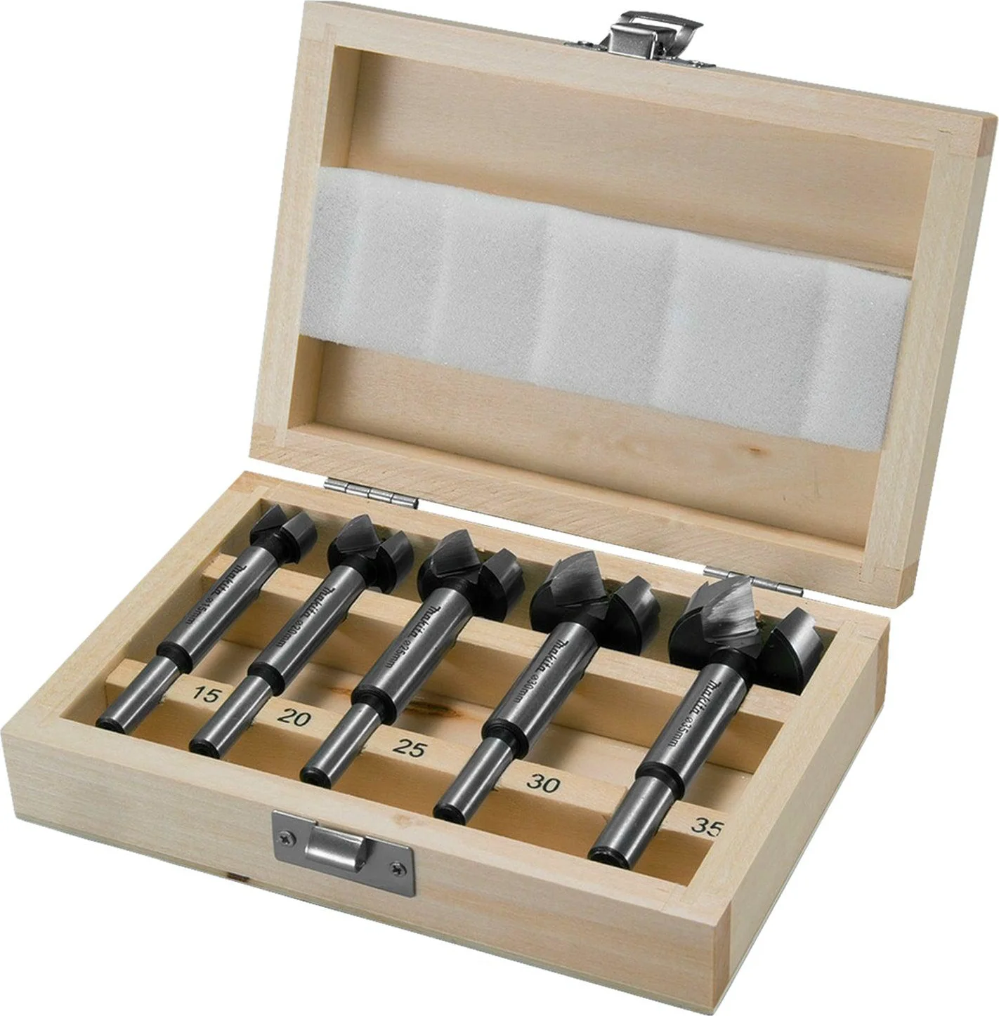 Makita D-47363 Cilinderkopboorset 5-delig in Houten Kist