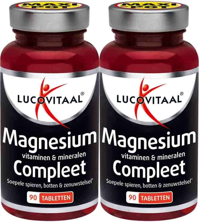 2x Lucovitaal Magnesium Vitaminen & Mineralen Compleet 90 Tabletten