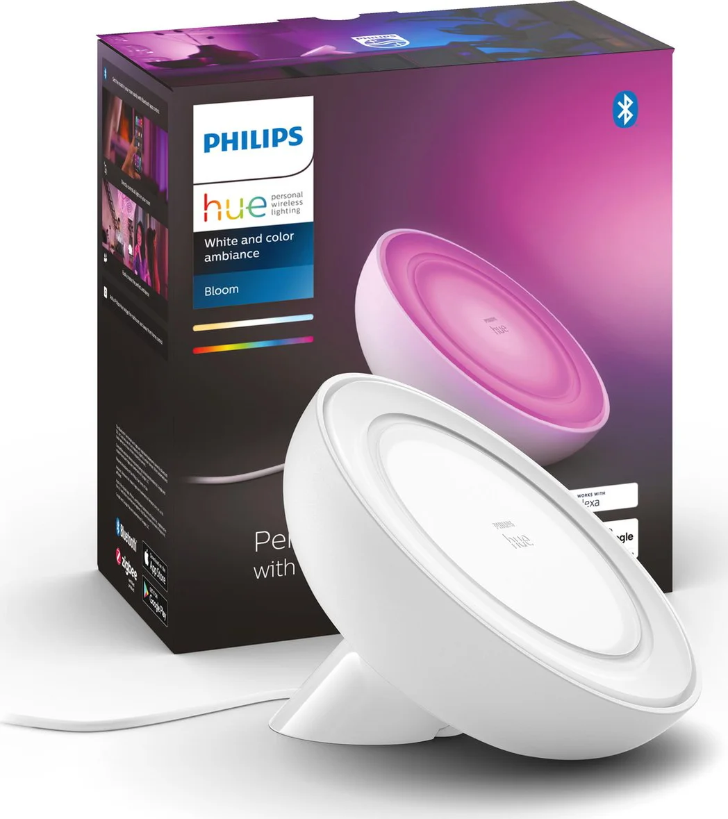 Philips Hue Bloom tafellamp White & Color Wit