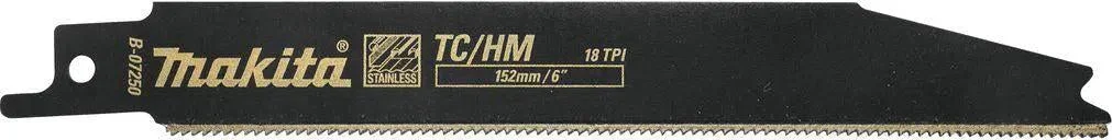 Makita B-07250 Reciprozaagblad 132 RVS S922EHM