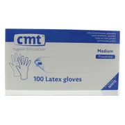 CMT Handschoenen Latex Gepoederd Naturel Medium 100ST