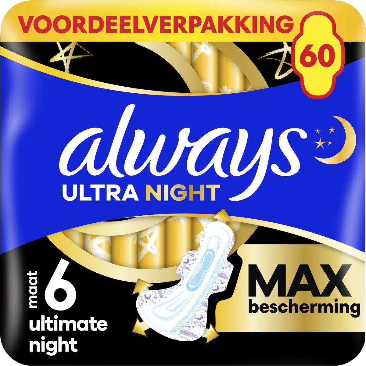 3x Always Maandverband Ultra Ultimate Night 20 stuks