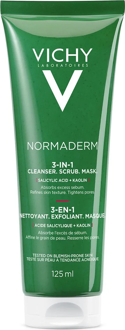 Vichy Normaderm 3-in-1 Cleanser Scrub Mask 125ML