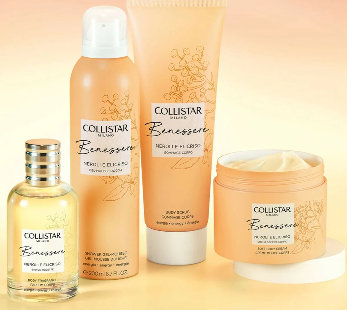 Collistar Soft Body Cream Neroli and Helichrysum Benessere 200 ml