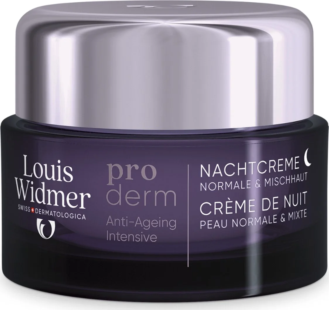 Louis Widmer Proderm Nachtcrème Ongeparfumeerd 50ml