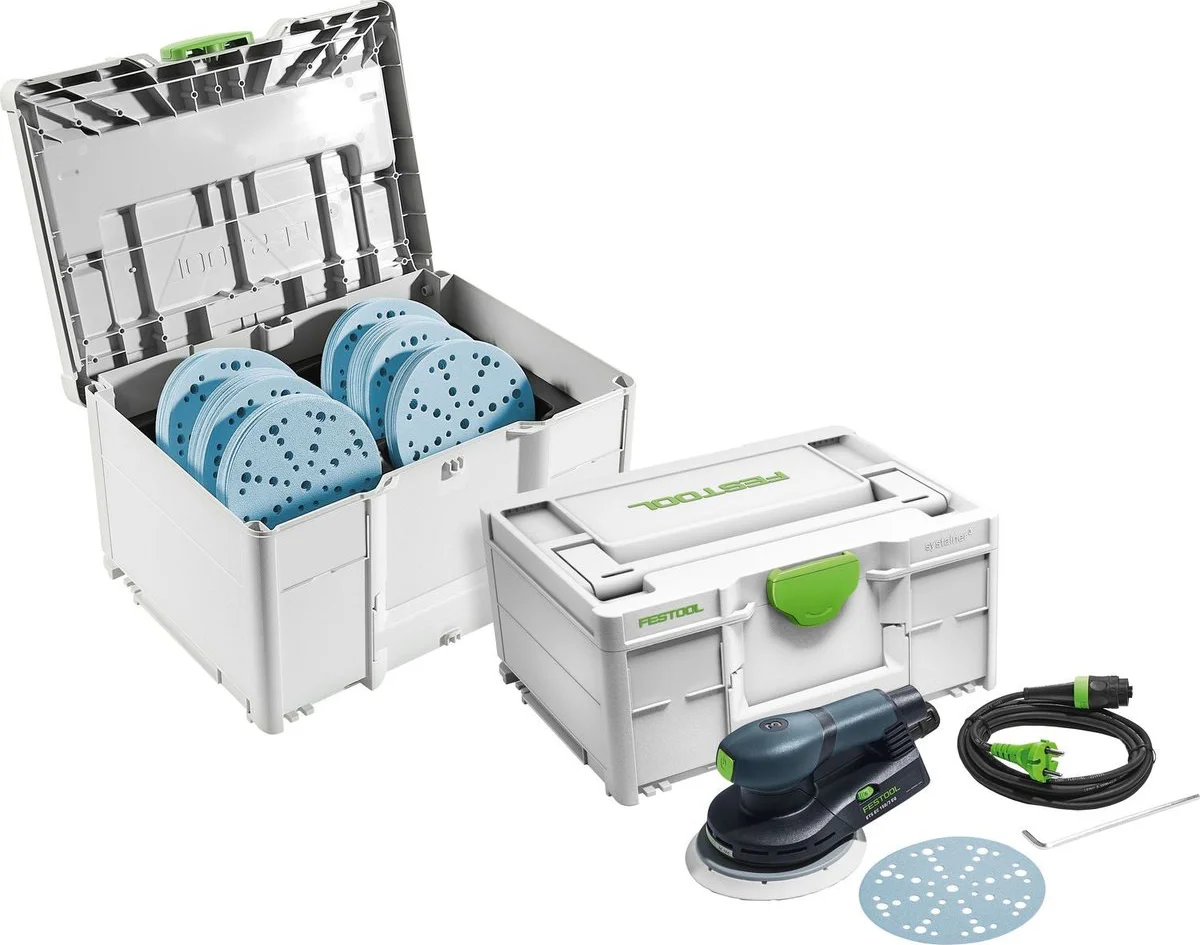 Festool ETS EC 150/3 EQ-SYS GR Excenterschuurmachine + SYS-STF D150 GR-Set in Systainer - 578265