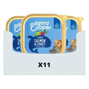11x Edgard & Cooper Kuipje Vers Vlees Hondenvoer Zalm - Kalkoen 150 gr