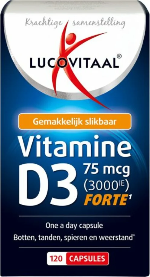 3x Lucovitaal Vitamine D3 75mcg Forte 120 capsules