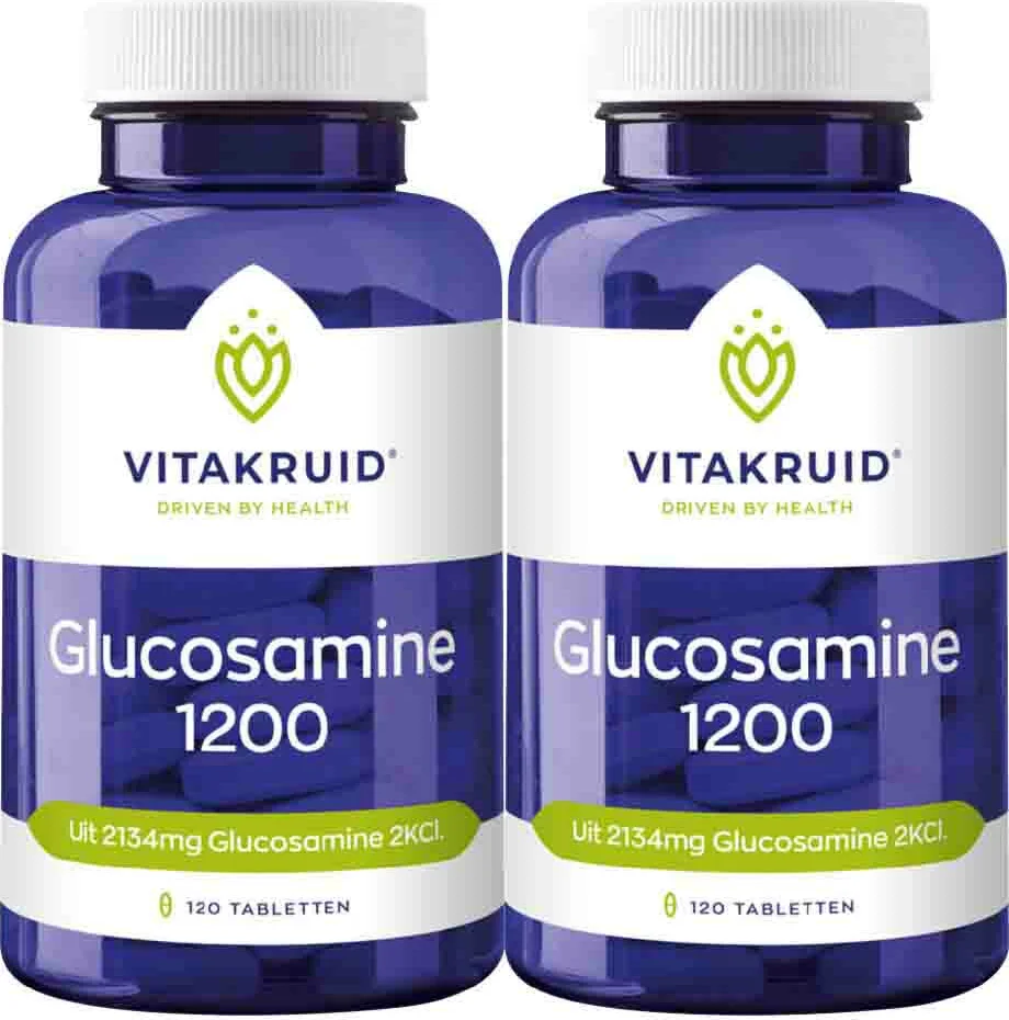2x Vitakruid Glucosamine 1200 120 tabletten