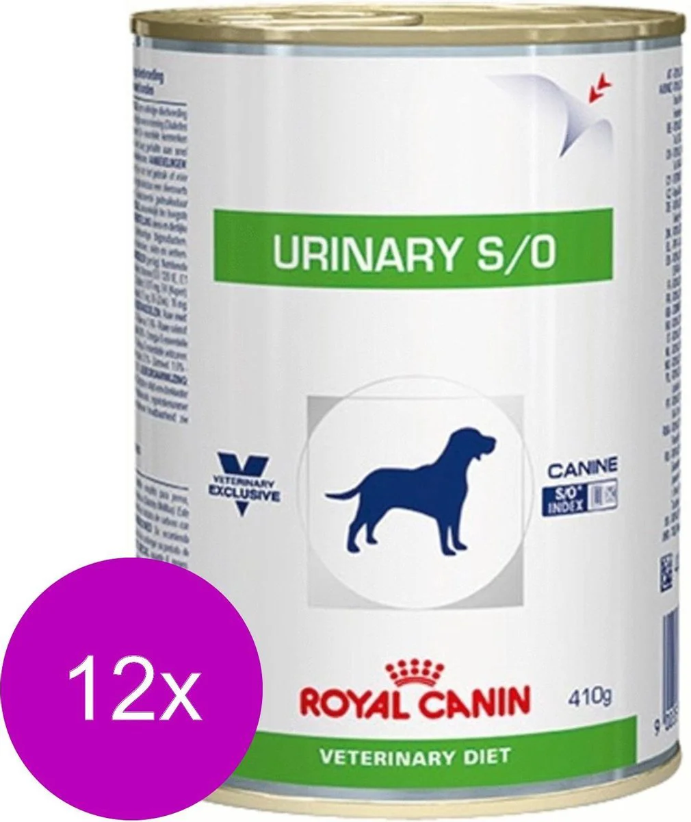 12x Royal Canin Hondenvoer Nat Urinary S/O 410 gr