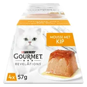Gourmet Revelations Kattenvoer Nat Mousse Kip 4 x 57 gr