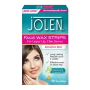 Jolen Face Wax Strips 16ST