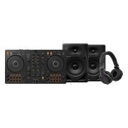Pioneer DJ DDJ-FLX4 + Pioneer DJ HDJ-CUE1 + Pioneer DJ DM-50D-BT Zwart
