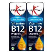 2x Lucovitaal Vitamine B12 1000 mcg Druppels 50 ml