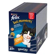 11x Felix Kattensnack Deli Moments Liquid Kip 4 x 10 gr