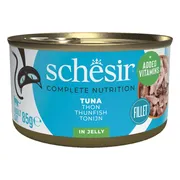12x Schesir Kattenvoer Tonijn in Gelei 85 gr