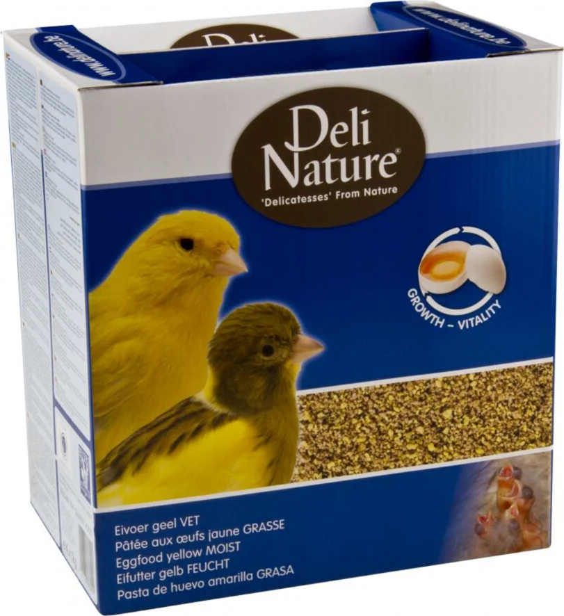 4x Deli Nature Eivoer Vet Geel 1 kg