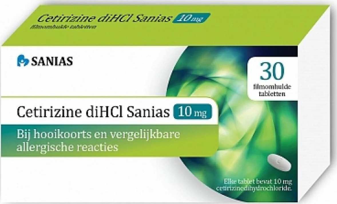 Sanias Cetirizine 10 mg 30 tabletten
