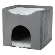 Trixie - Kattenhuis Harvey - Donkergrijs - 38X38X38 cm