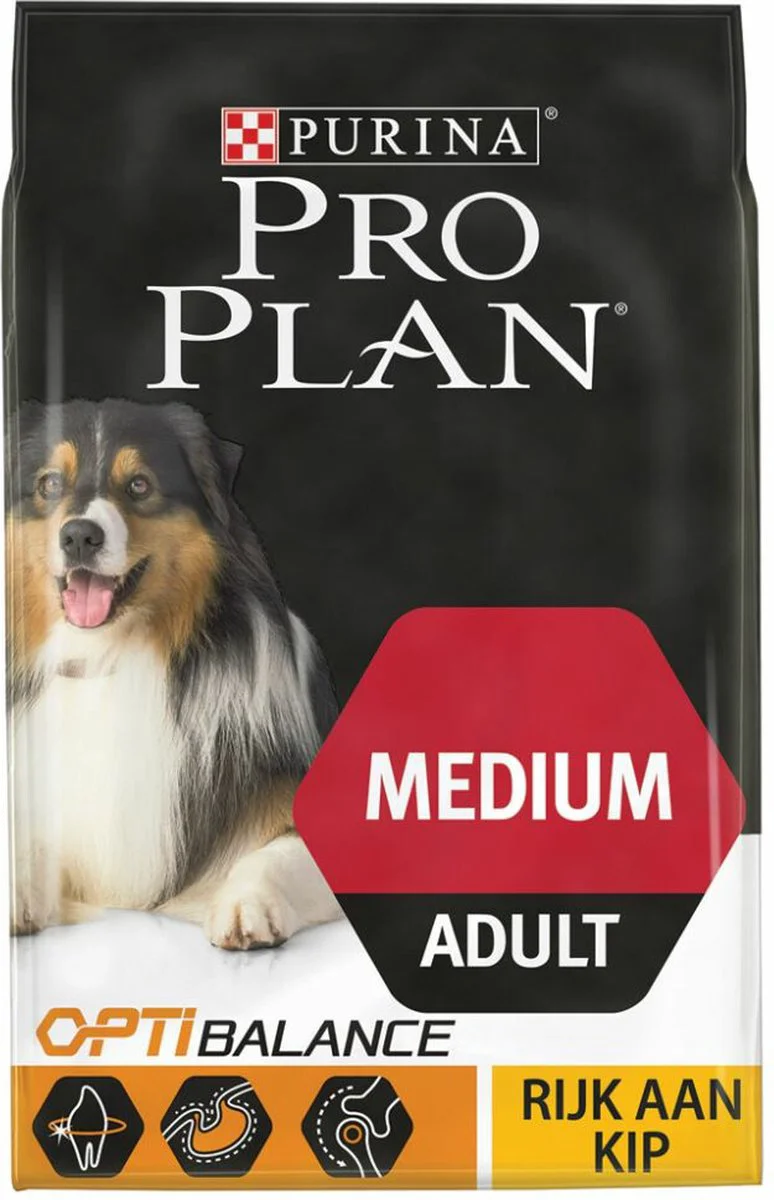 4x Pro Plan Hondenvoer Droog Adult Medium Everyday Nutrition Kip 3 kg
