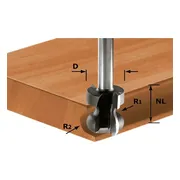 Festool HW S8 D22/16/R2,5+6 Freesbit Vingergreepfrees S 8mm 22x16mm R2,5+6 - 491140
