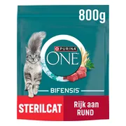 4x Purina ONE Kattenvoer Droog Sterilcat Rund - Tarwe 800 gr
