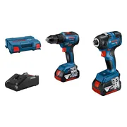 Bosch Professional GSR 18V-55 Accuboormachine + GDR 18V-200 Slagschroevendraaier 18V 4.0AH in L-Case - 06019J2108