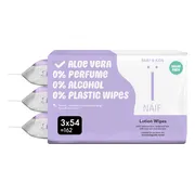Naif Lotion Billendoekjes Plasticvrij 3x54 = 162 stuks