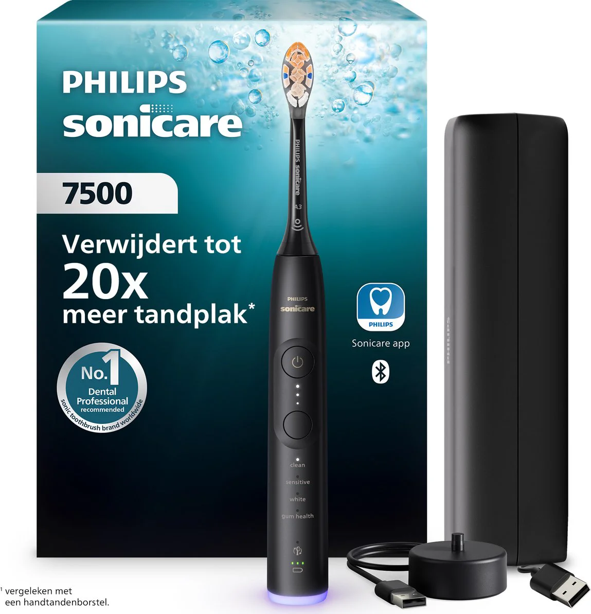 Philips Sonicare Series 7500 HX7421/13 Zwart