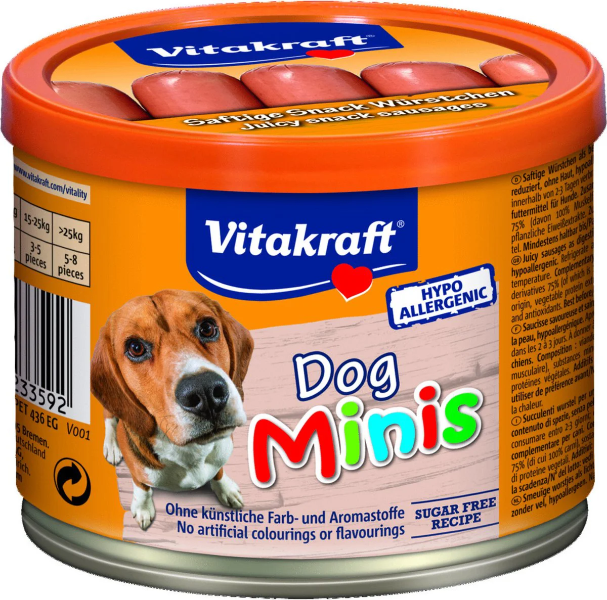 Vitakraft Dog Minis Hondenworstjes 12 stuks