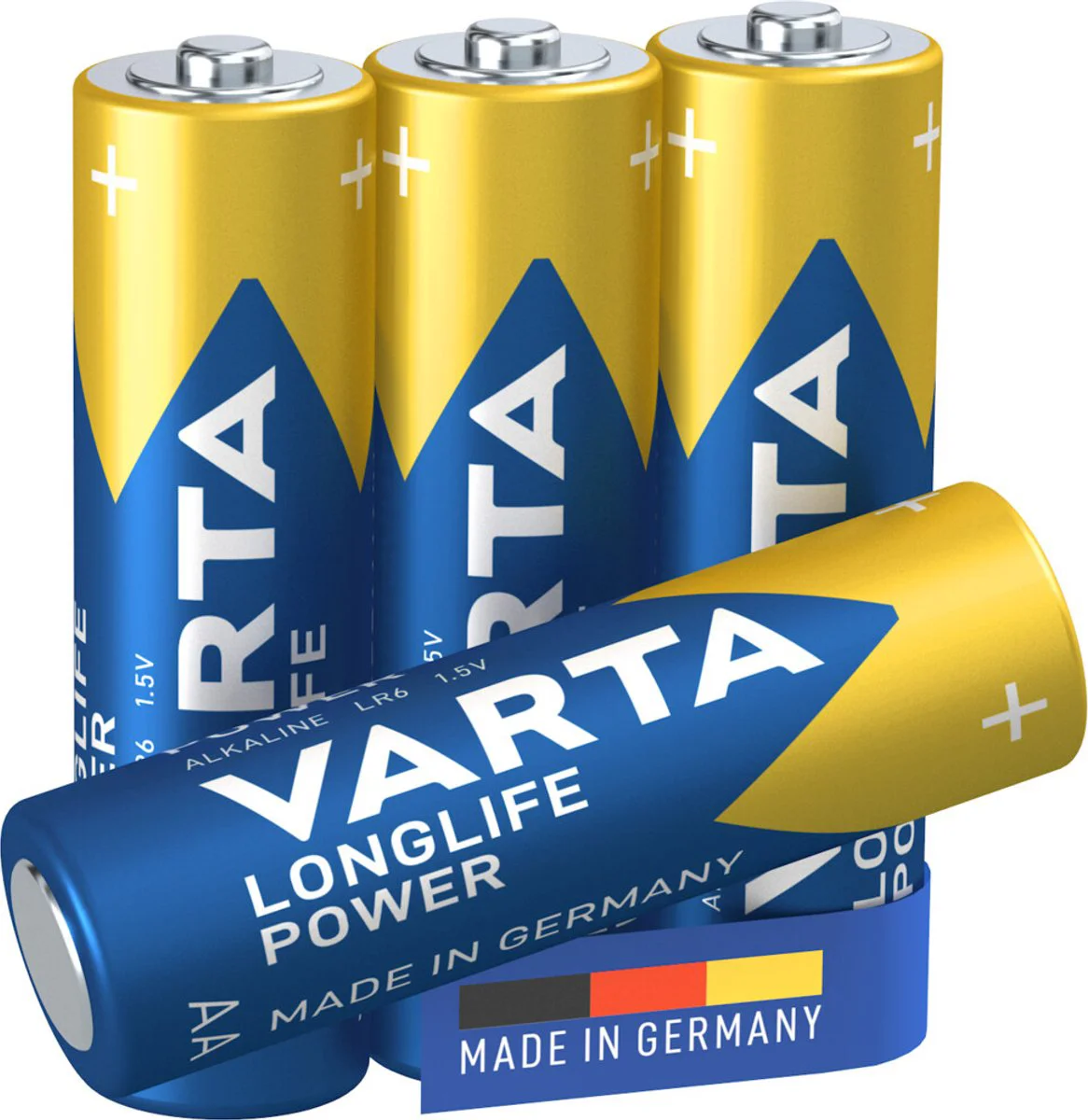 2x Varta Longlife Power Alkaline Batterijen AA 4 stuks