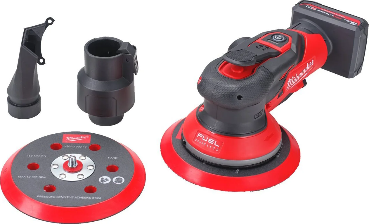 Milwaukee M12 FUEL™ FROS5-502X Accu excenterschuurmachine 150mm 12V 5.0Ah in HD-Box - 4933493651