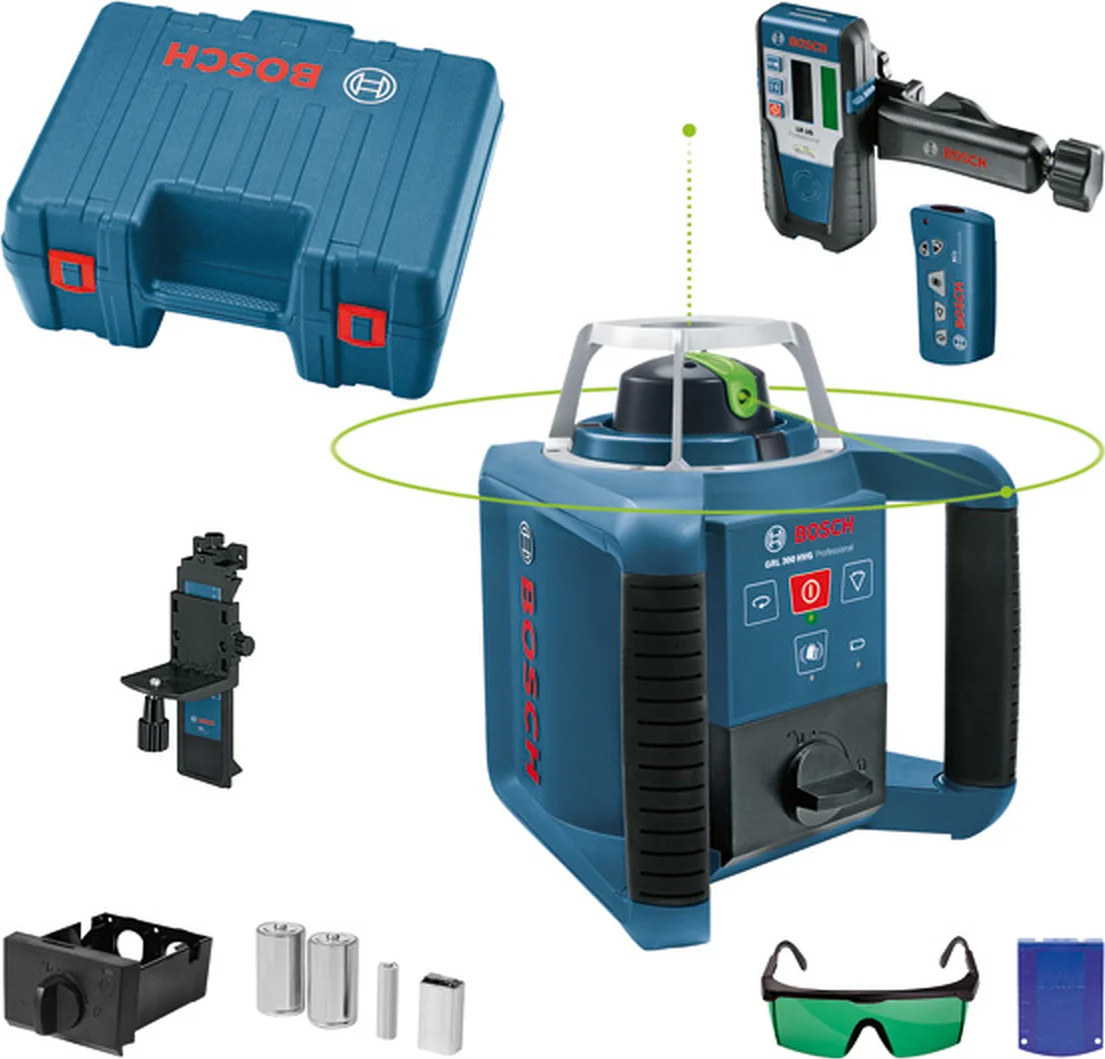 Bosch Professional PRO GRL 300 HVG + LR 1 G Rotatielaser groen in koffer - 0601061701