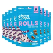 8x Edgard & Cooper Adult Rolls Kattensnack Zalm 45 gr