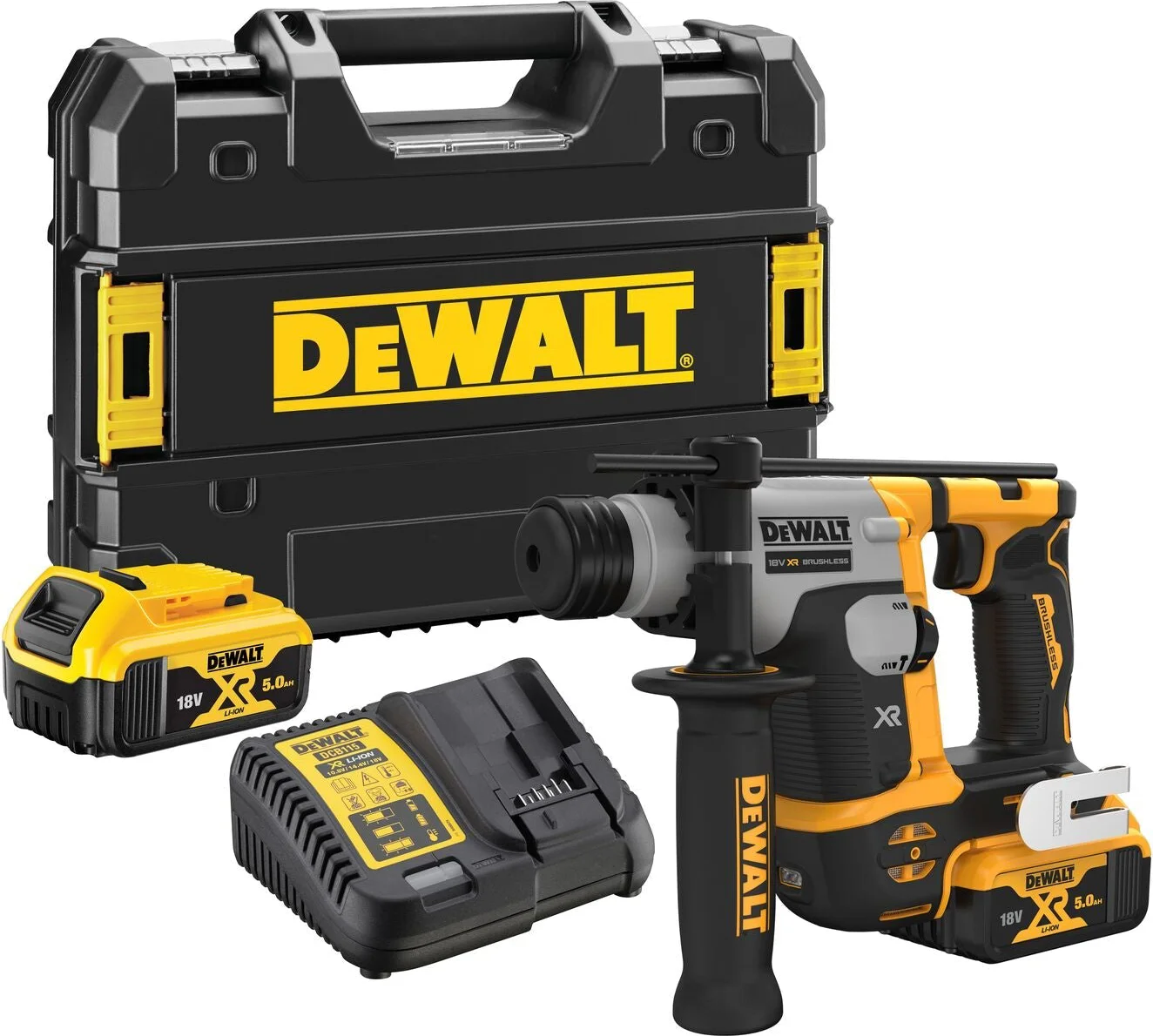DeWALT DCH172P2 Accu boorhamer SDS-Plus 1,4J 18V XR 5.0Ah in TSTAK