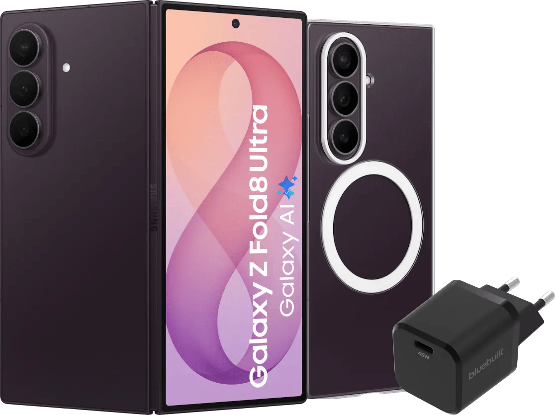 Samsung Galaxy Z Fold 8 Ultra 512GB Paars 5G + Accessoirepakket