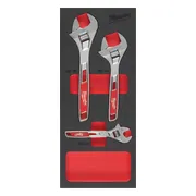 Milwaukee TOOLGUARD™ Foam inlay verstelbare moersleutelset 3-delig - 4932492397