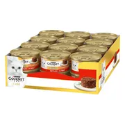 24x Gourmet Gold Kattenvoer Nat Hartig Torentje Rund 85 gr