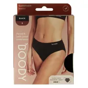 Boody Menstruatieondergoed Bikinislip Zwart Normaal/Hevig Maat S